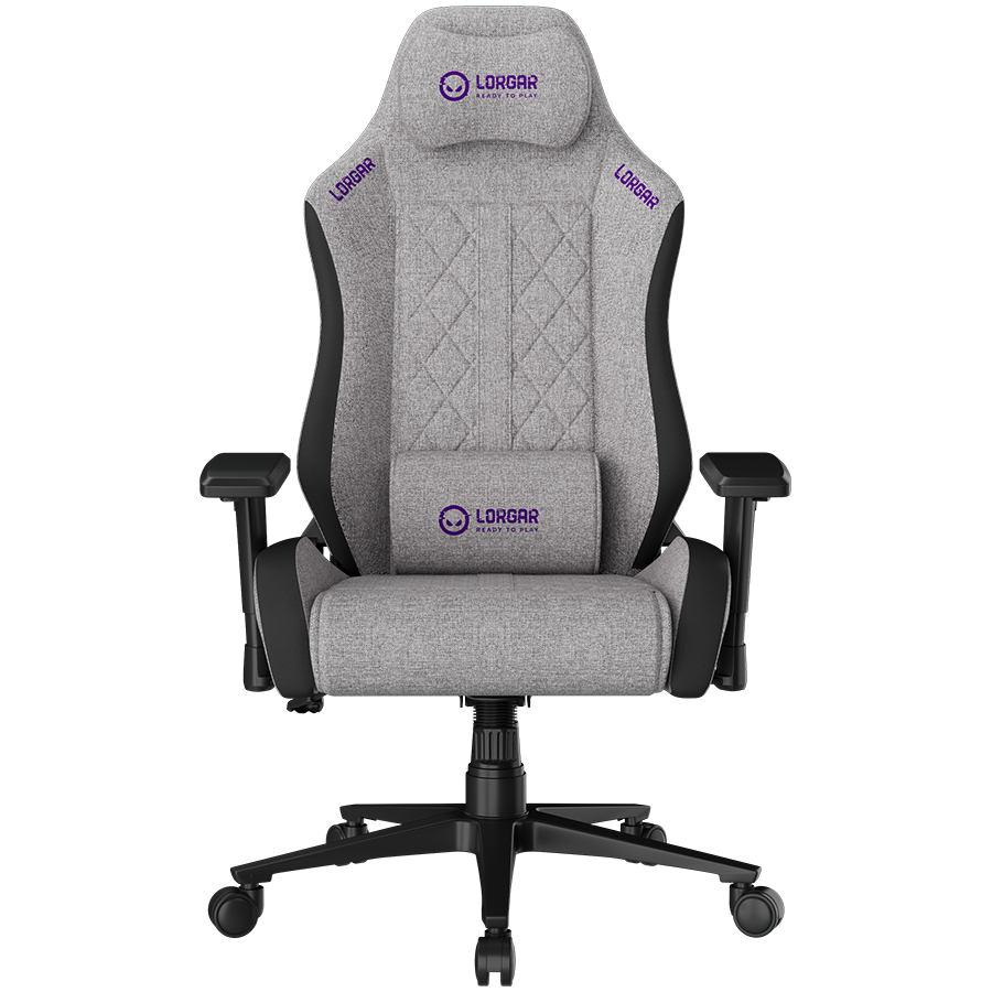 LORGAR CHA41, Ergonomic Gaming Chair Advanced, premium anti-stain fabric, Grey
