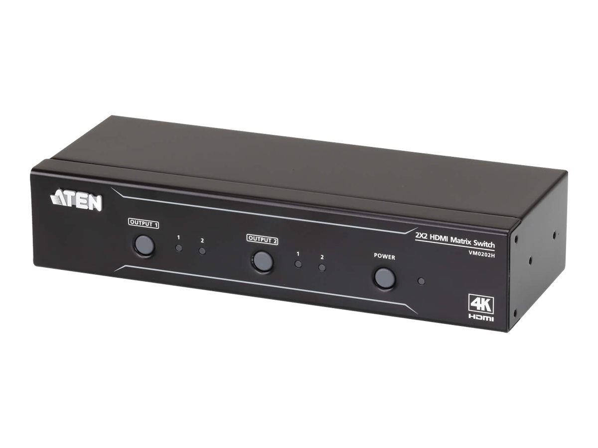Aten - 2x2 4K HDMI Martrix Switch - VM0202H - Warranty 36 month(s)