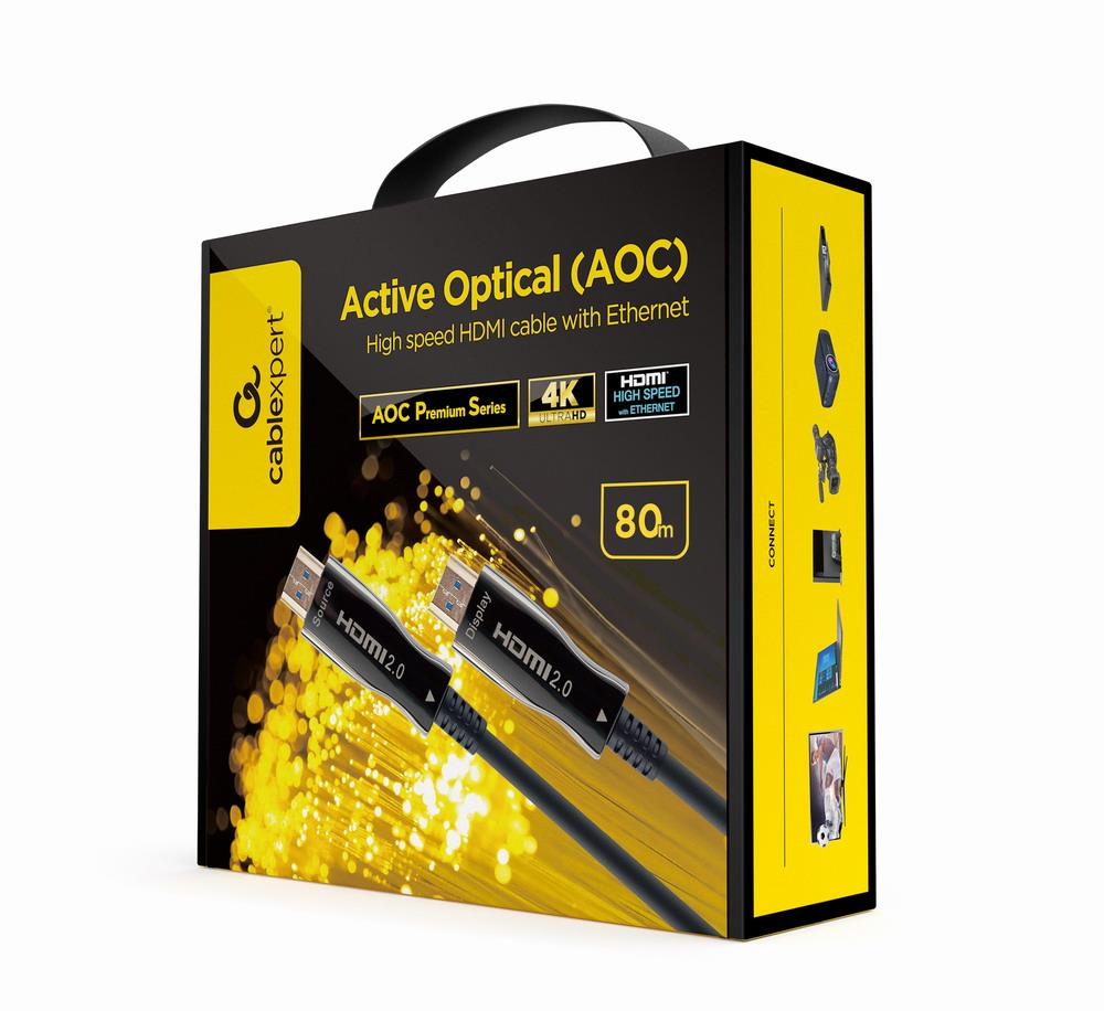 CABLE HDMI-HDMI 80M AOC/CCBP-HDMI-AOC-80M-02 GEMBIRD