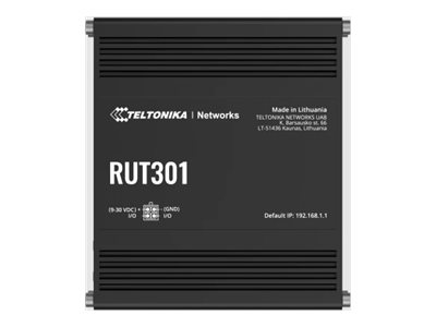 Teltonika - Ethernet Router - RUT301 - No Wi-Fi - 10/100 Mbit/s - Ethernet LAN (RJ-45) ports 5 - Mesh Support No - MU-MiMO No - No mobile broadband