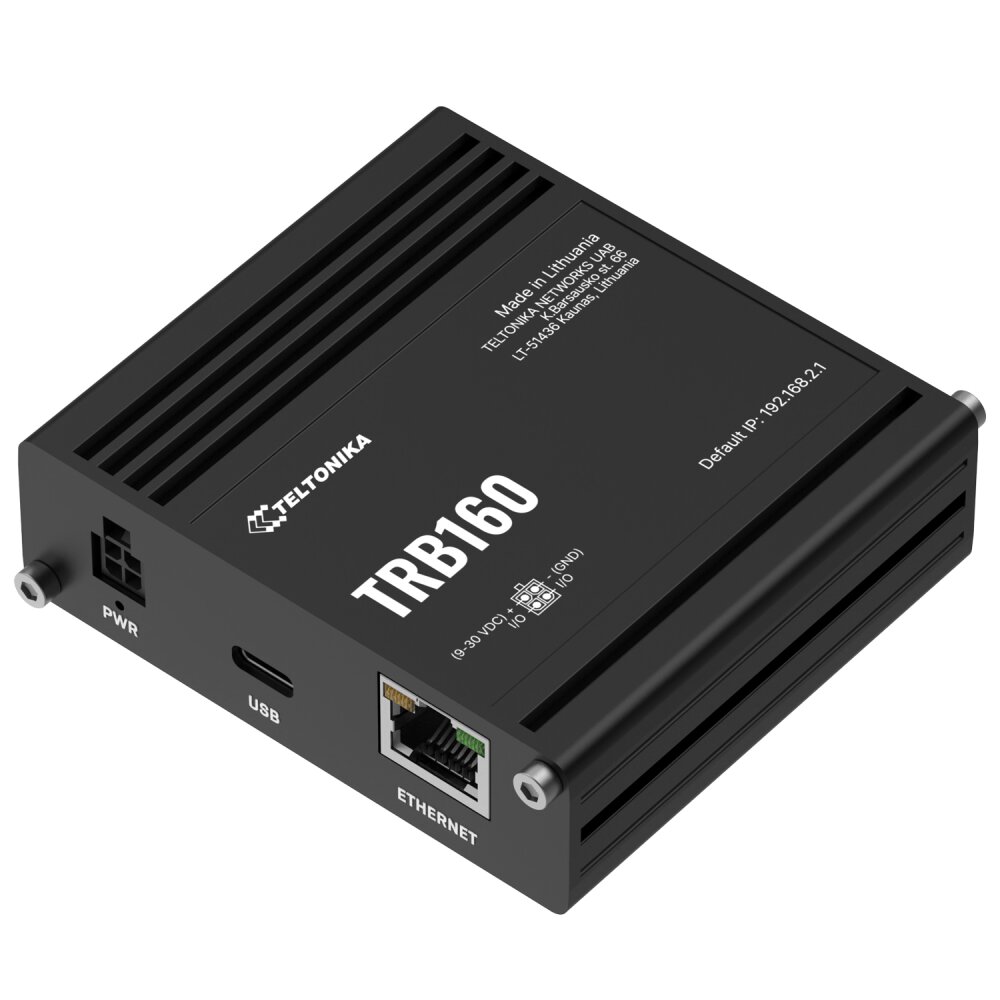 Teltonika - LTE Router - TRB160 - No Wi-Fi - 10/100/1000 Mbit/s - Ethernet LAN (RJ-45) ports 1 - Mesh Support No - MU-MiMO No - 4G - 1
