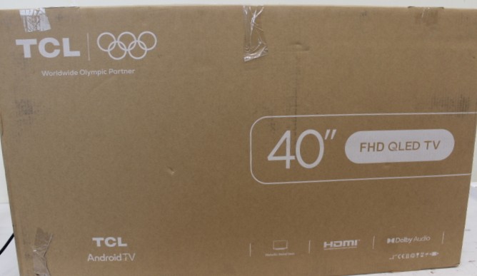 SALE OUT. TCL 40S5K 40" (101.6 cm) Full HD QLED TV with HDR and Android TV - SALE OUT. - TCL QLED TV - 40S5K - 40 - Smart TV - Android TV - FHD - Black - USED, SCRATCHED