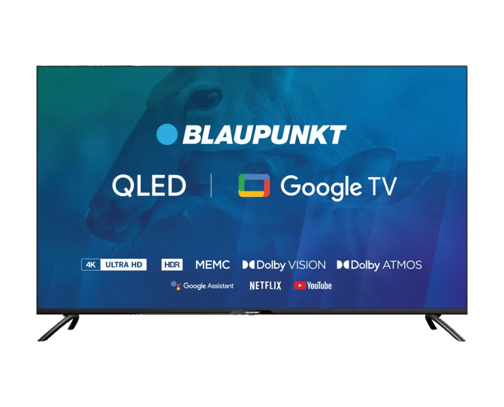 Blaupunkt - QLED TV - 50QBG6000S - 50 - Smart TV - Google TV - UHD - Black