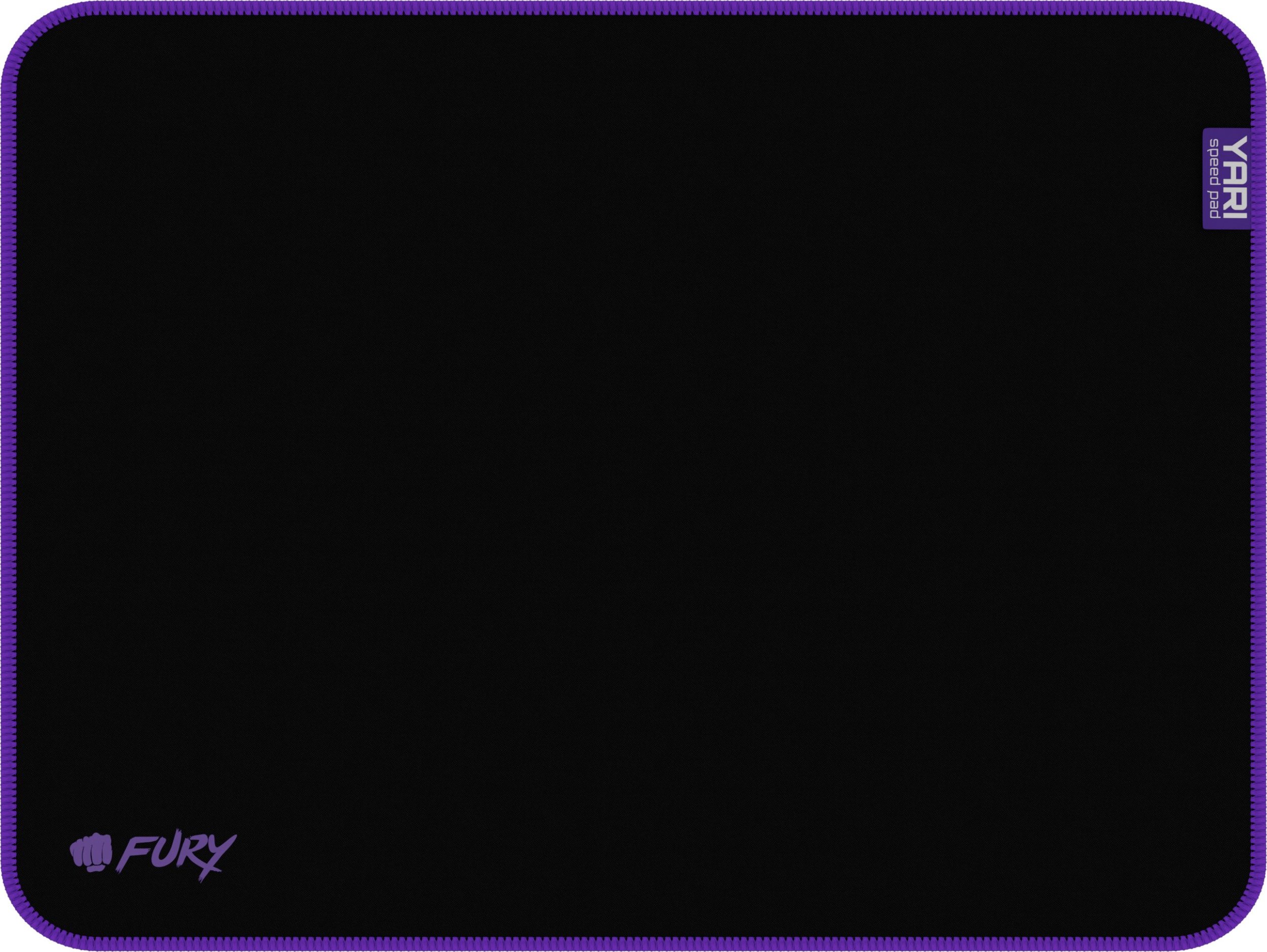 Fury Yari Speed L - Mouse pad - 300 x 400 mm - Black/Purple