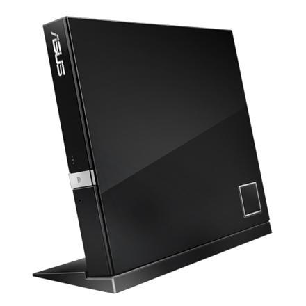 Asus - DVD±RW (±R DL)/DVD-RAM/BD-ROM drive - Interface USB 2.0 - Disk drive - CD read speed 24x (CD) / 8x (DVD) / 6x (BD) x - CD write speed 24x (CD) / 8x (DVD±R) / 6x (DVD±R DL) x - Black