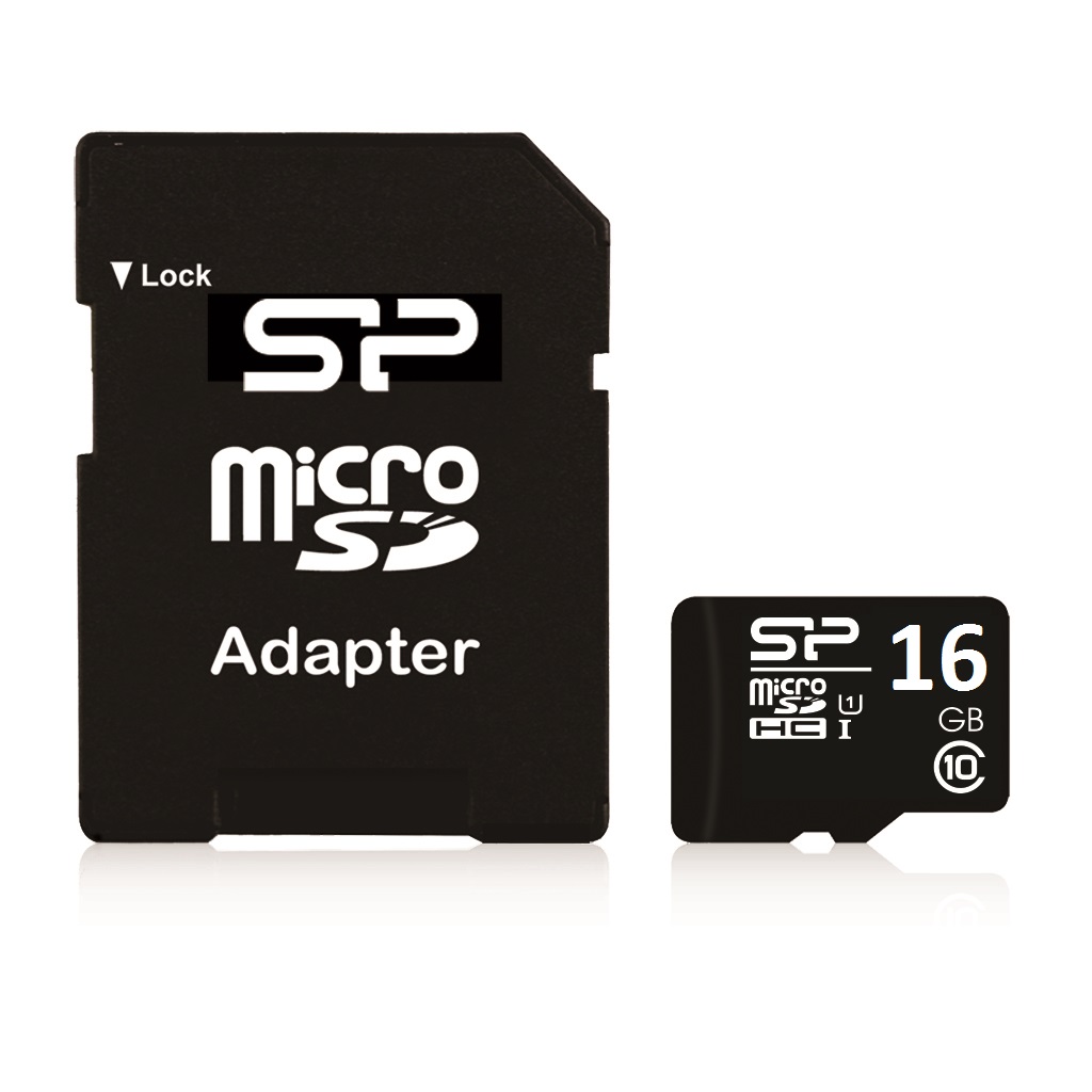 Silicon Power - 16 GB - MicroSDHC - Flash memory class 10 - SD adapter