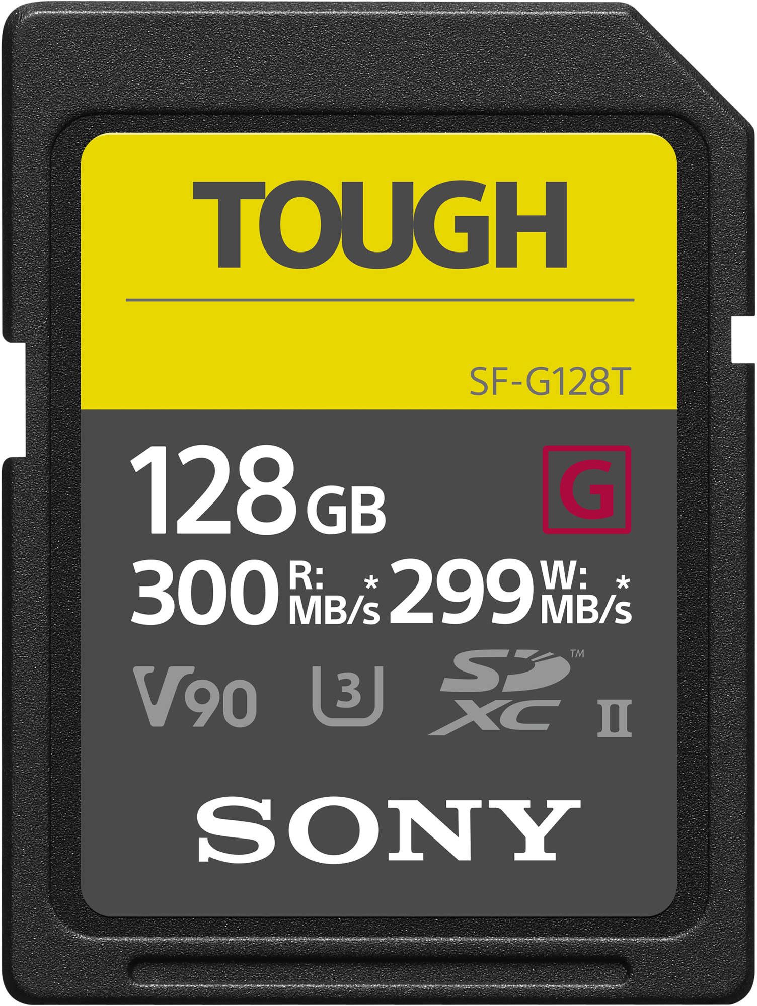 Sony - Tough Memory Card - UHS-II - 128 GB - SDXC - Flash memory class 10