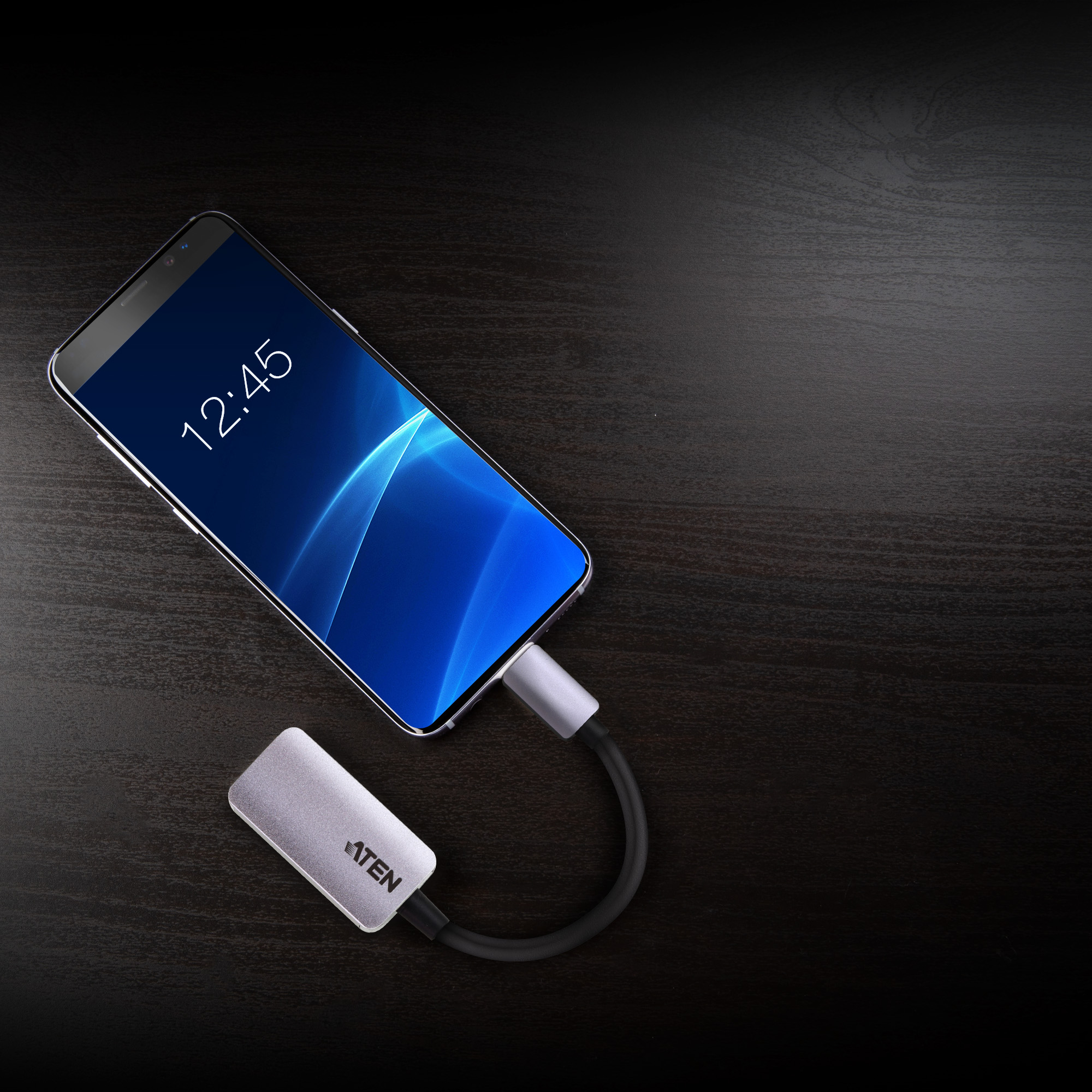Aten - USB-C to HDMI 4K Adapter - HDMI Female - USB-C Male - USB-C to HDMI