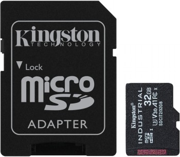 Kingston - UHS-I - 32 GB - microSDHC/SDXC Industrial Card - Flash memory class Class 10, UHS-I, U3, V30, A1