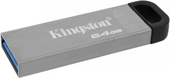 Kingston - USB Flash Drive - DataTraveler Kyson - 64 GB - USB Type-A - Black/Grey