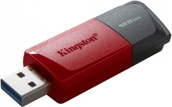 Kingston - USB Flash Drive - DataTraveler Exodia - 128 GB - USB Type-A - Black/Red