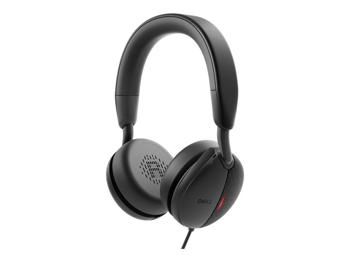 Dell - Pro Wired On-Ear Headset - WH5024 - Built-in microphone - USB Type-A - ANC - Black