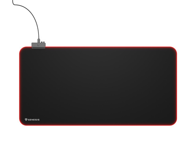 Genesis Mouse Pad - Boron 500 XXL RGB - Mouse pad - 400 x 800 x 4 mm - Black