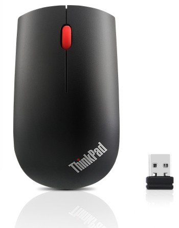 Lenovo - ThinkPad Essential  Mouse - Wireless - Optical - Black