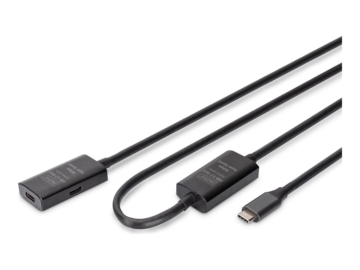 Digitus - Active USB 3.2 Gen1 5G extension cable - DA-73109 - USB-C to USB-C
