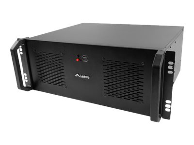 Lanberg - Rackmount server chassis lanberg ATX 350/10 19"/4U - Black
