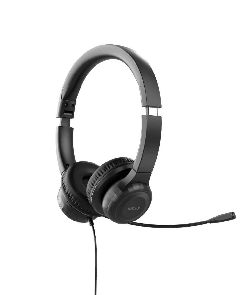 Acer Office Headset - Built-in microphone - Wired - Black