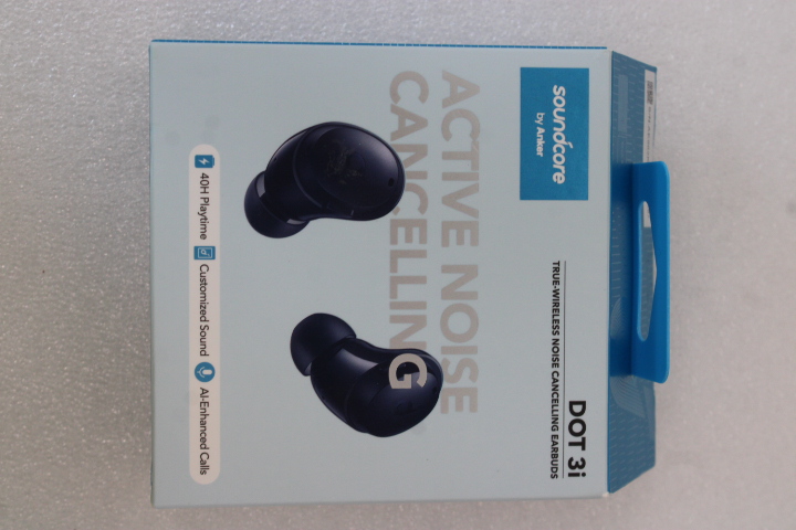 SALE OUT. Anker Soundcore Dot 3i True-Wireless Earbuds, Blue USED, DIRTY - SALE OUT. Anker Soundcore True-Wireless Earbuds - Dot 3i - Bluetooth - In-Ear - Microphone - Navy Blue - USED, DIRTY - Wireless