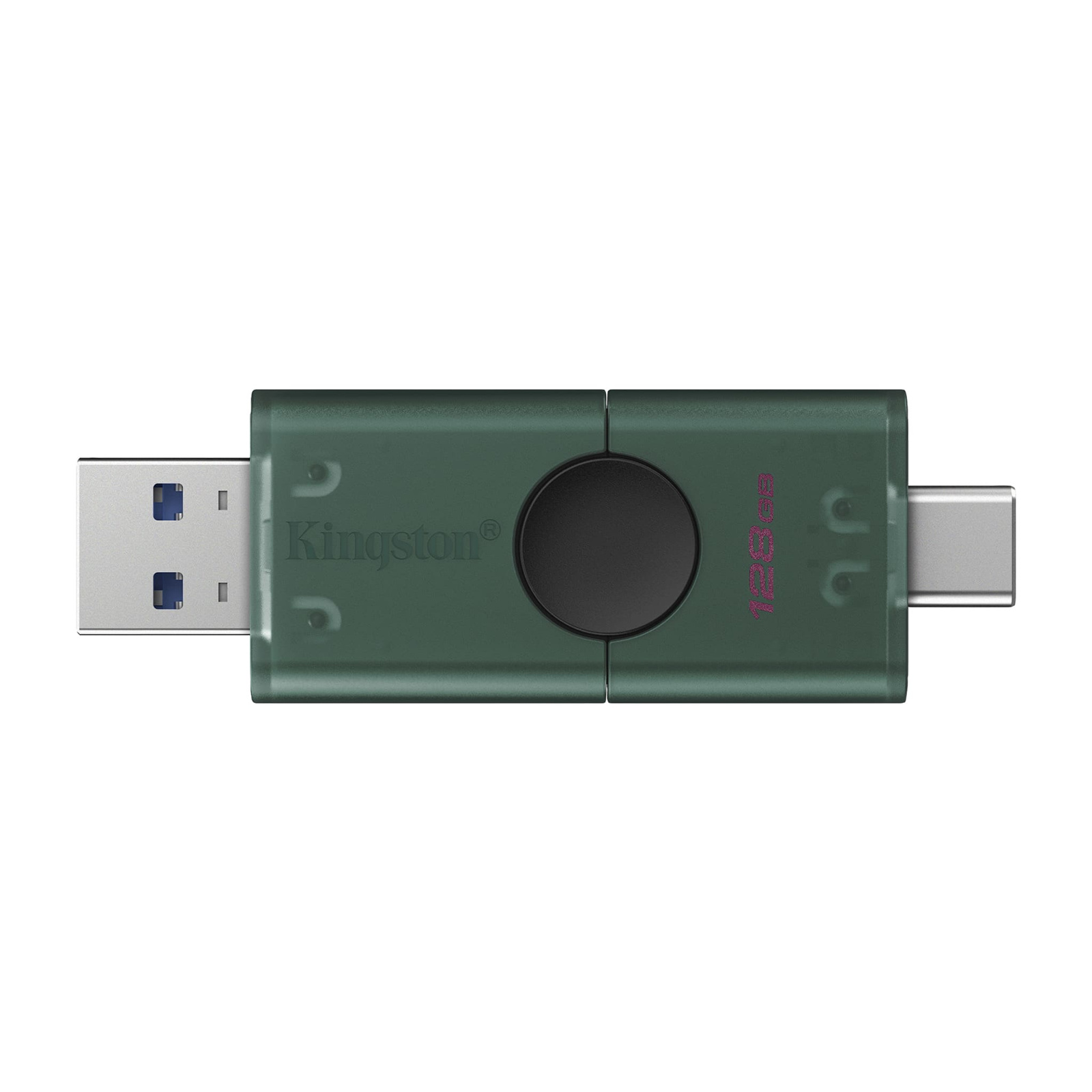 Kingston DataTraveler Duo - 128 GB - USB Type-C/Type-A - Black/Green