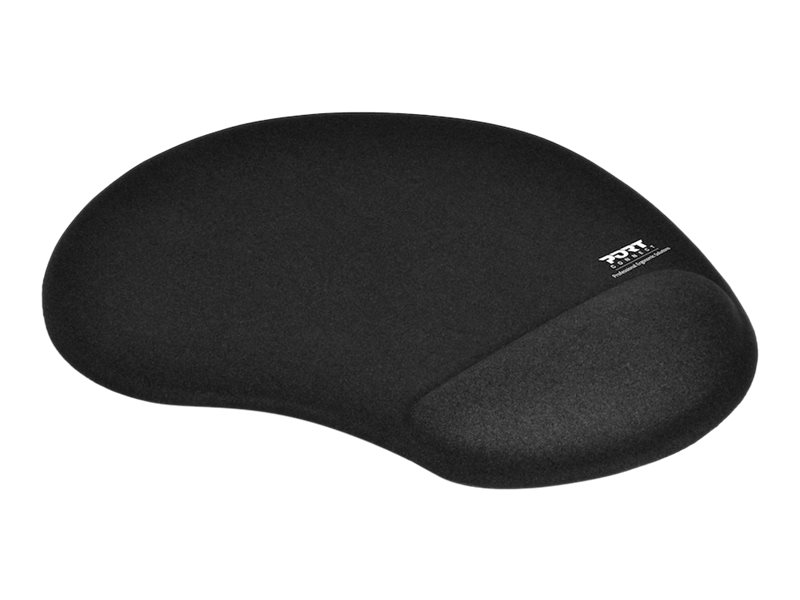 PORT CONNECT - Ergonomic Mouse Pad - 200 x 230 x 20 mm - Black