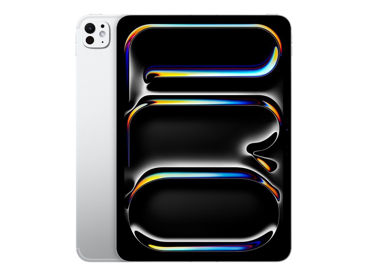 Apple - iPad Pro Wi-Fi + Cellular - 11 " - Silver - OLED, Ultra Retina XDR - 2420 x 1668 pixels - Apple M5 - 12 GB - 512 GB - 3G - 4G - 5G - Wi-Fi - Front camera - 12 MP - Rear camera - 12 MP - Bluetooth - 6 - iPadOS - USB-C charging cable