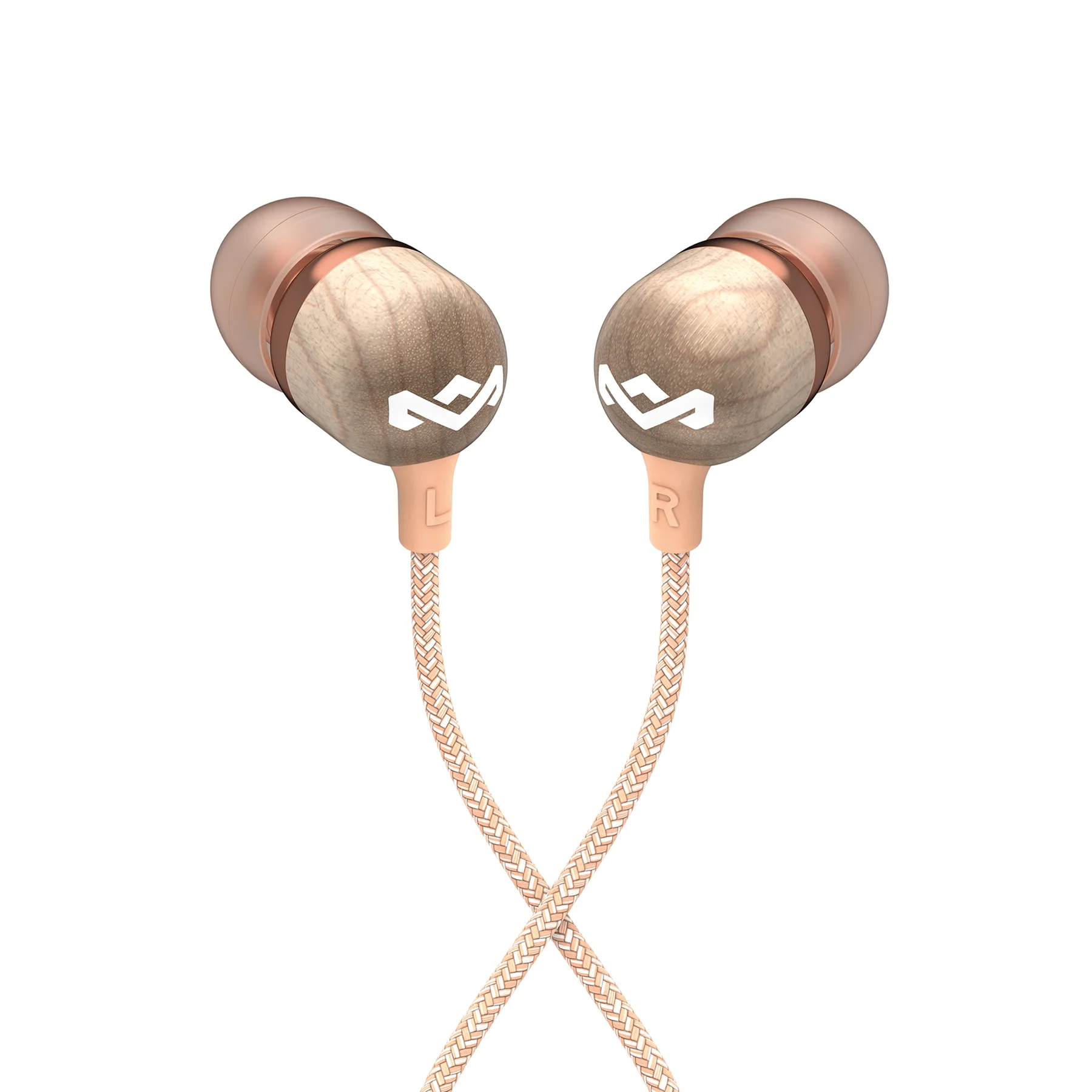 Marley Wired Earbuds - Smile Jamaica - Built-in microphone - USB Type-C - Copper