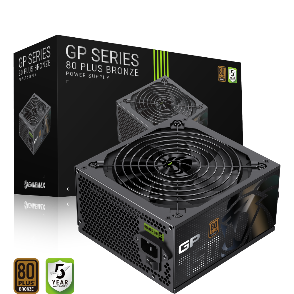 Gamemax PSU - GP 750B - 750 W - Bronze - Non-Modular