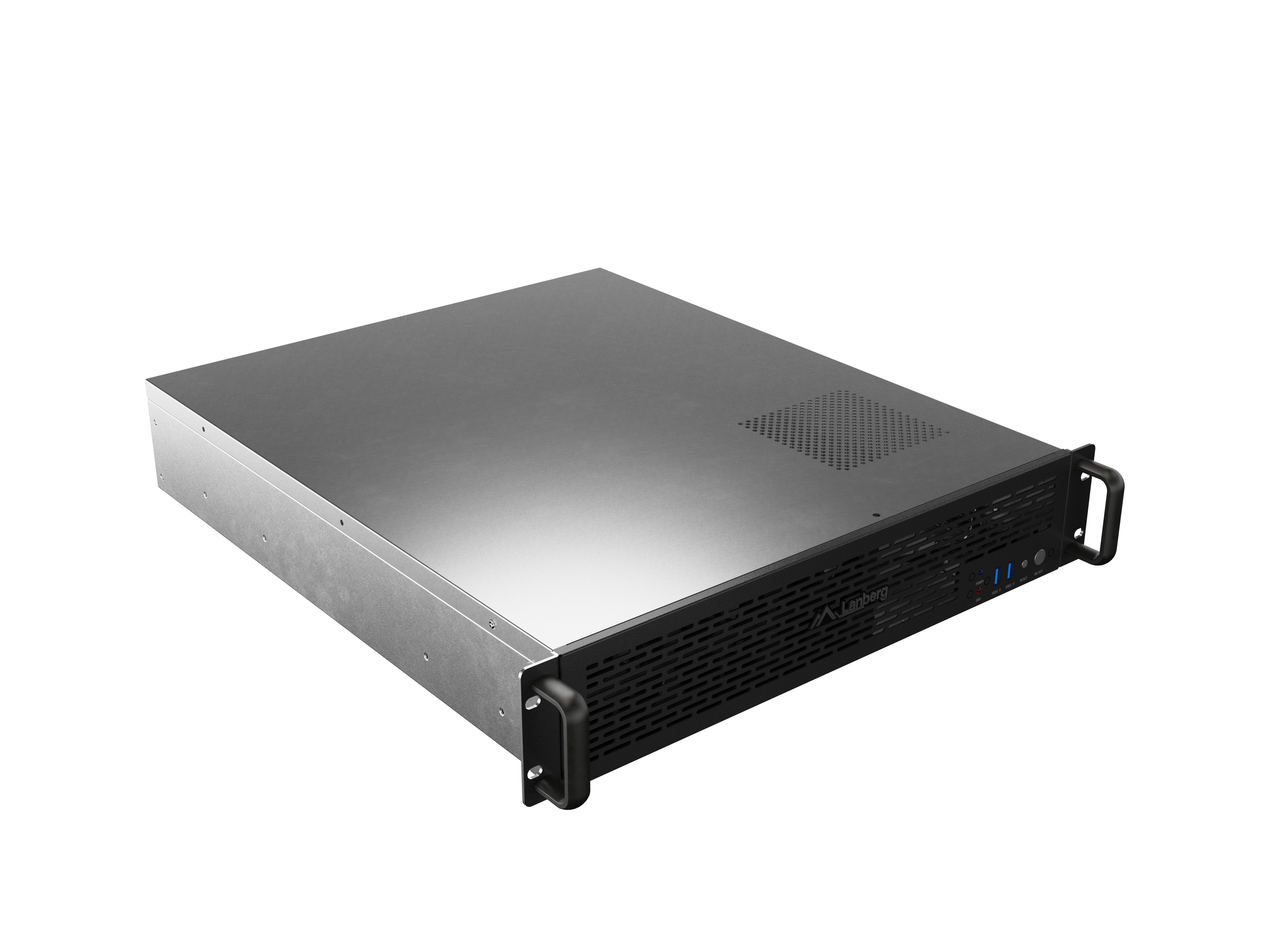 Lanberg Rackmount Server Chassis ATX 520/12 19"/2U - SC01-5202-12B - Black