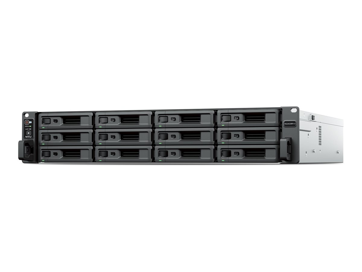 Synology RackStation RS2423RP+II - Efficient storage for centralized data management - AMD Ryzen - V1780B - 8 GB - DDR4 - Black