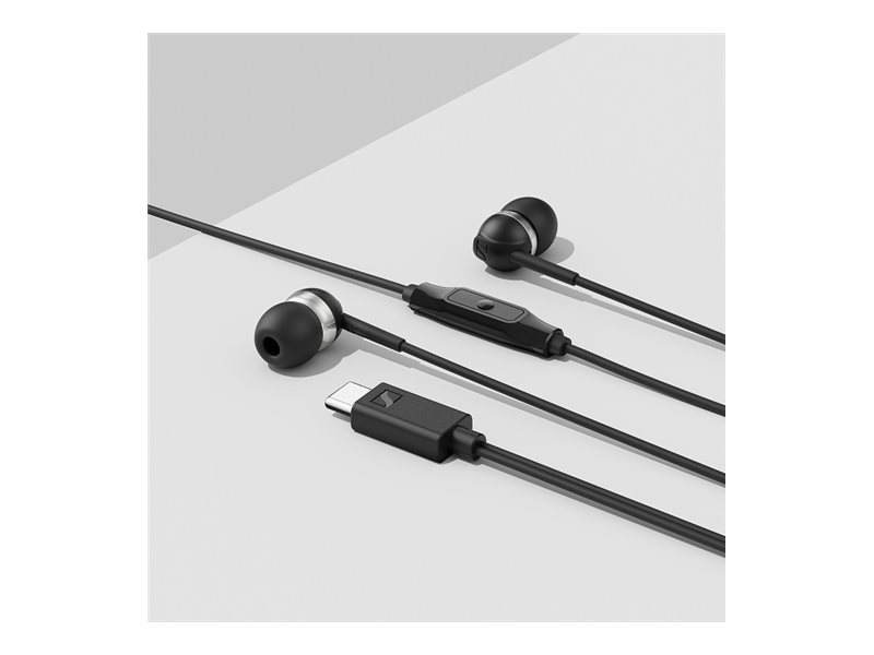 Sennheiser Headphones - CX 80U - Wired - In-ear - Microphone - Black