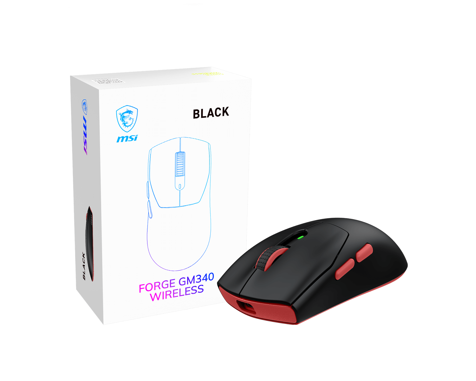 MSI FORGE GM340 - Wireless - 2.4 GHz, Bluetooth, USB 2.0