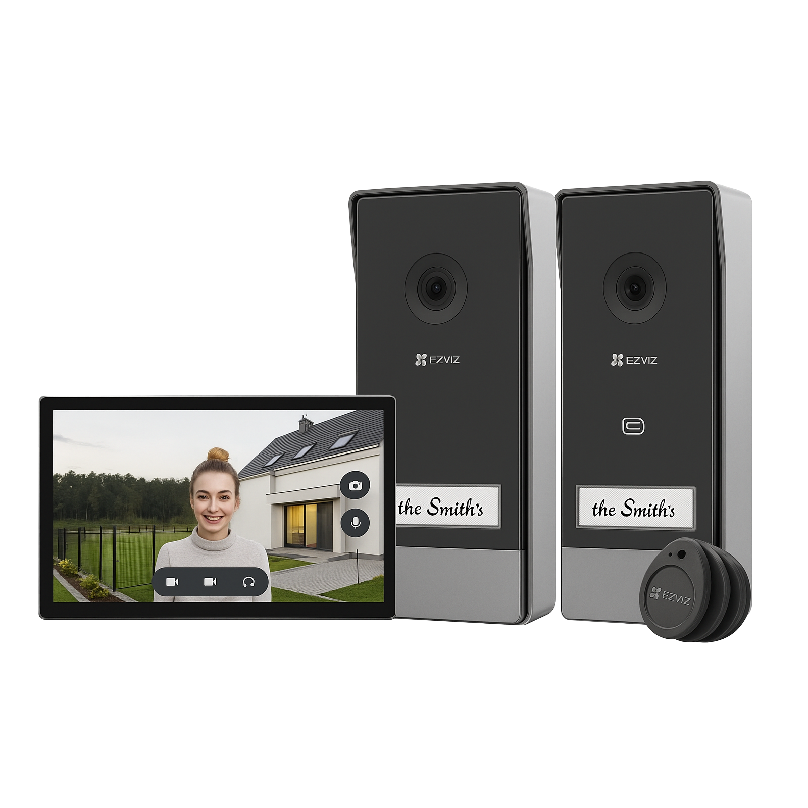 EZVIZ CS-HP7 Doorbell Kit (3MP, 1 screen, 2 doorbells)