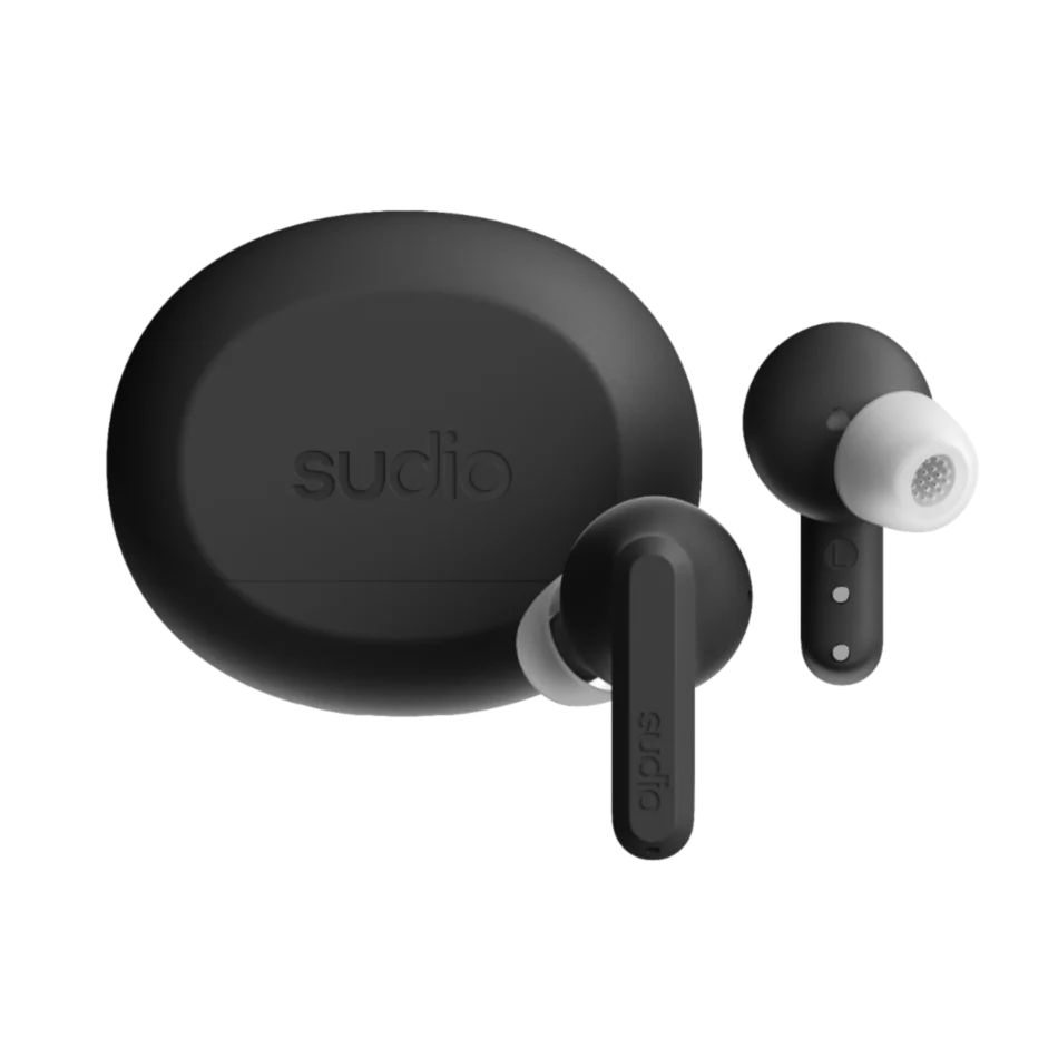 Sudio Earbuds - A3 Pro - Bluetooth - In-ear - Microphone - Cloudy Black - Noise canceling - Wireless