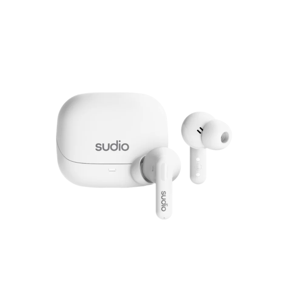 Sudio Earbuds - C8 - Bluetooth - In-ear - Microphone - White - Noise canceling - Wireless