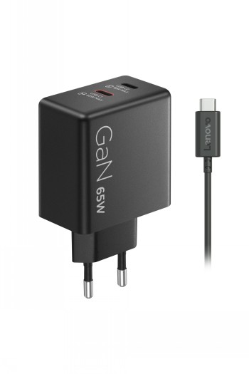Lenovo Dual USB-C 65W GaN Charger - Charger - USB-C - 65 W