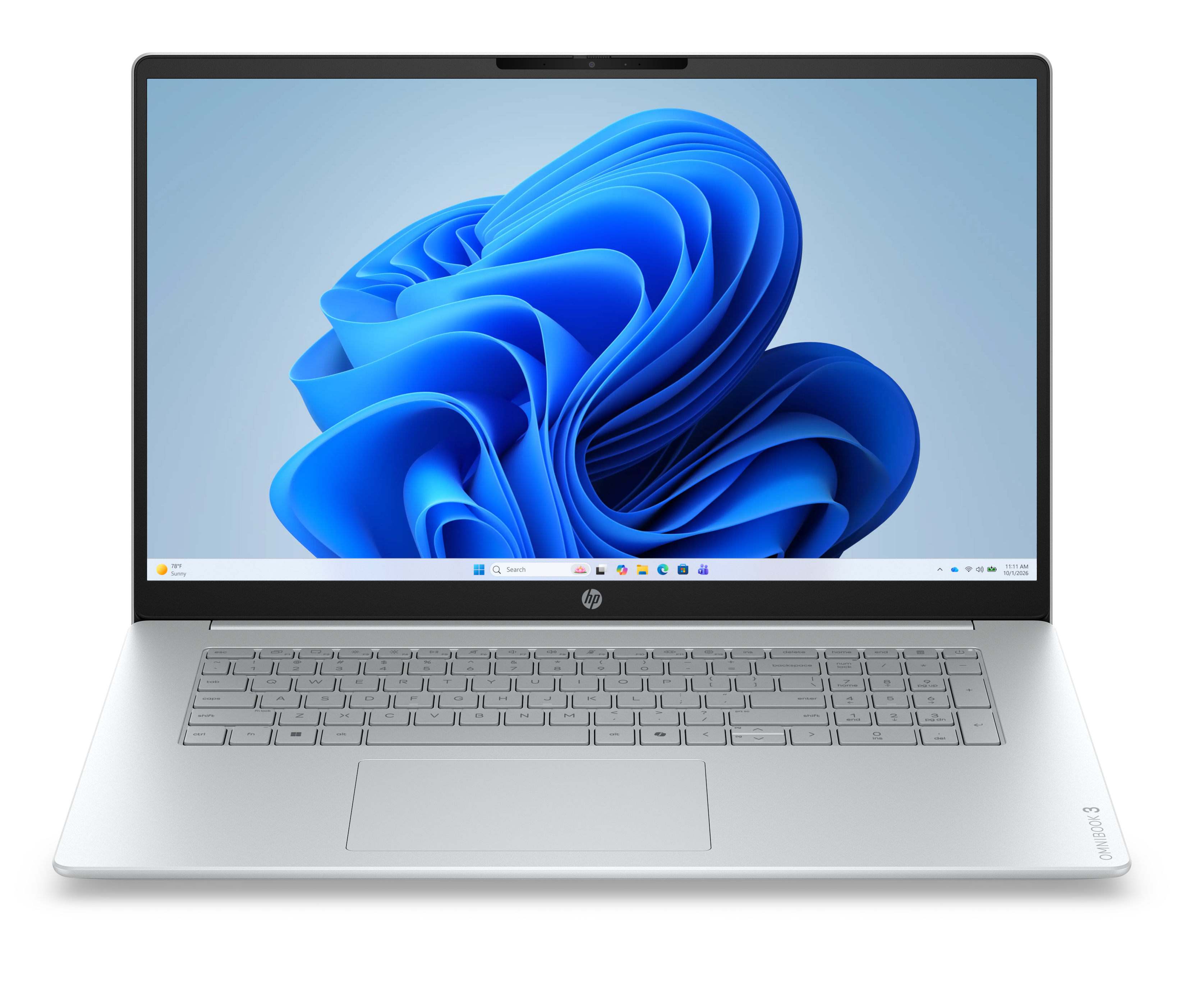HP OmniBook 3 17-dp0008nnx - Ryzen 5 40, 16GB LPDDR5 5500 on-board, 512GB PCIe Value, 17.3 FHD (1920x1080) Antiglare IPS 300 nits, Glacier Silver DF+ - 1080p TNR, Not Included 45W AC Adapter, Win 11 Home, 1 years