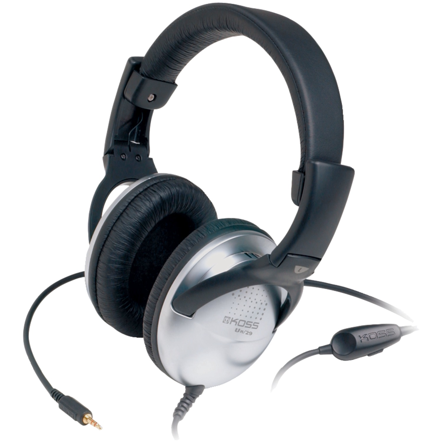 Koss - Headphones - UR29 - Wired - On-Ear - Black/Silver - Noise canceling