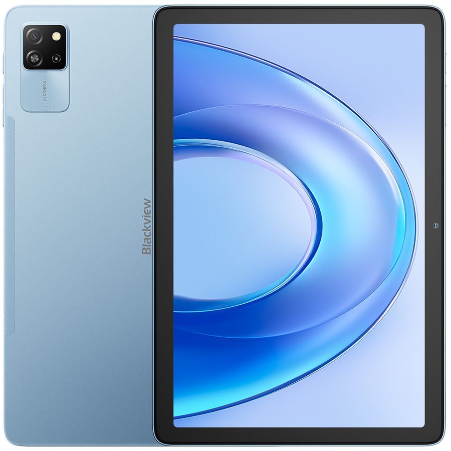 Blackview Tab 60 Pro SET LTE 10.1-inch HD+IPS 800x1280 60Hz 8GB/128GB, Octa-core T606 1.6GHz Cam Front 5MP Rear 8MP Battery 7700mAh + Charger USB Type-C Cable SIM tool Film Case Passive stylus Mouse Keyboard EN Android 15 Sunny Sky Blue