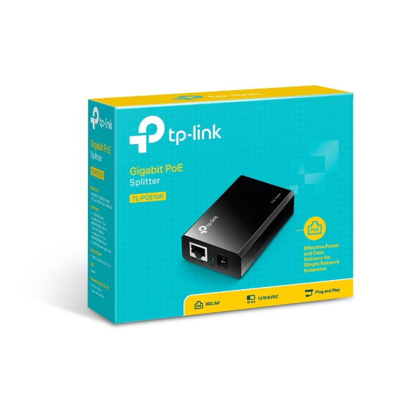 TP-LINK - PoE Splitter - TL-PoE10R - Ethernet LAN (RJ-45) ports 2x10/100/1000