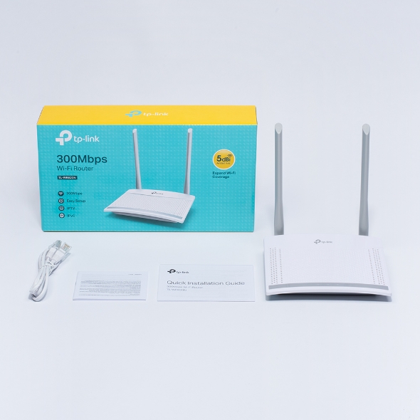 TP-LINK - Router - TL-WR820N - 802.11n - 300 Mbit/s - 10/100 Mbit/s - Ethernet LAN (RJ-45) ports 2 - Mesh Support No - MU-MiMO Yes - No mobile broadband - Antenna type External