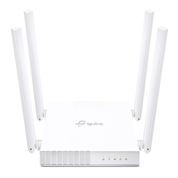 TP-LINK - Dual Band Router - Archer C24 - 802.11ac - 300+433 Mbit/s - 10/100 Mbit/s - Ethernet LAN (RJ-45) ports 4 - Mesh Support No - MU-MiMO Yes - No mobile broadband - Antenna type 4xFixed