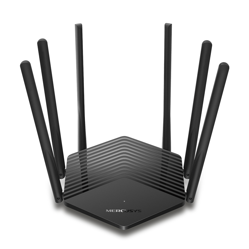 Mercusys - AC1900 Wireless Dual Band Gigabit Router - MR50G - 802.11ac - 600+1300 Mbit/s - 10/100/1000 Mbit/s - Ethernet LAN (RJ-45) ports 2 - Mesh Support No - MU-MiMO Yes - No mobile broadband - Antenna type 6xFixed - No