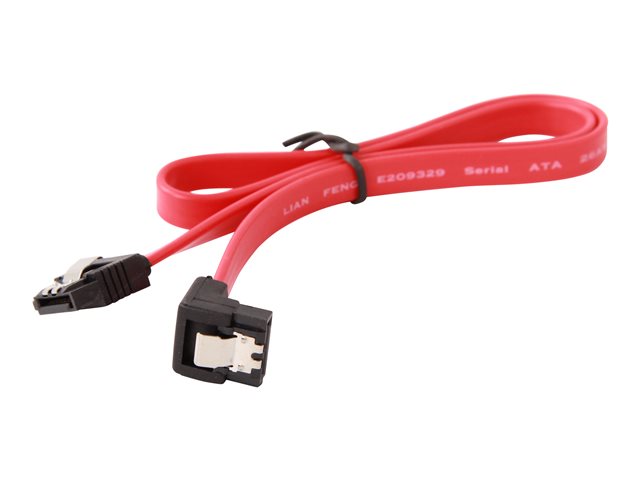 Cablexpert - CC-SATAM-DATA90-0.1M - Serial ATA III 10cm data cable with 90 degree bent connector, bulk packing, metal clips