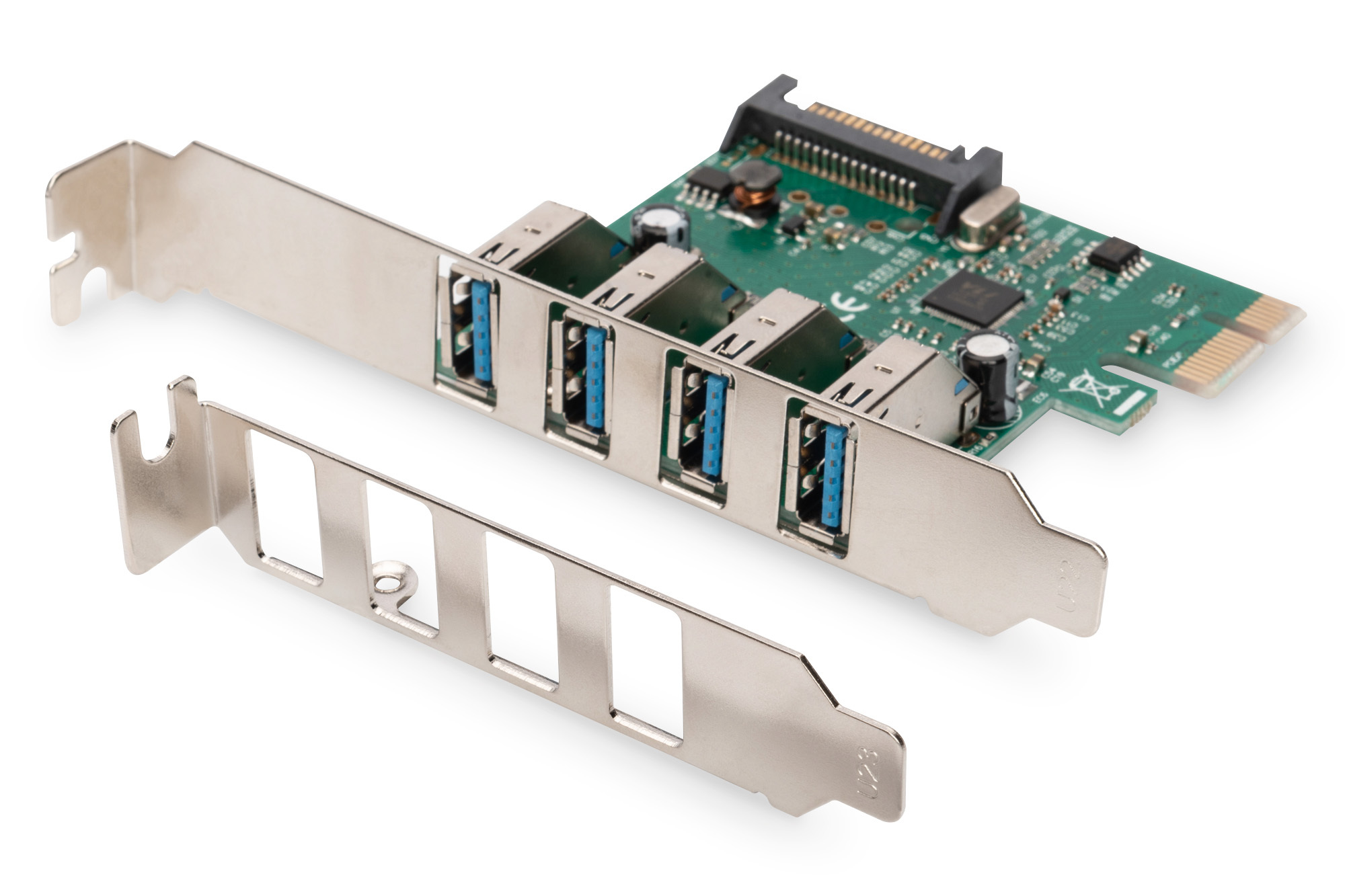 Digitus - USB 3.0, 4 Port, PCI Express Add-On card 4 Ports A/F External, VL805 chipset - DS-30221-1