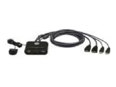 Aten - 2-Port USB FHD HDMI Cable KVM Switch - CS22HF