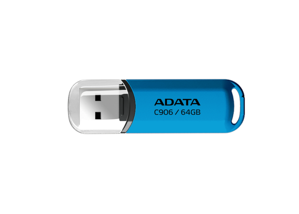 ADATA - USB Flash Drive - C906 - 64 GB - USB Type-A - Blue