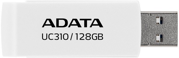 ADATA - USB Flash Drive - UC310 - 128 GB - USB Type-A - White