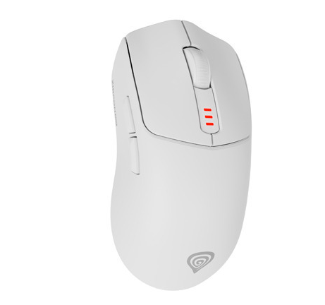 Genesis Zircon 500 G2 - Gaming Mouse - Wireless/Wired - 2.4 GHz, Bluetooth, USB - White