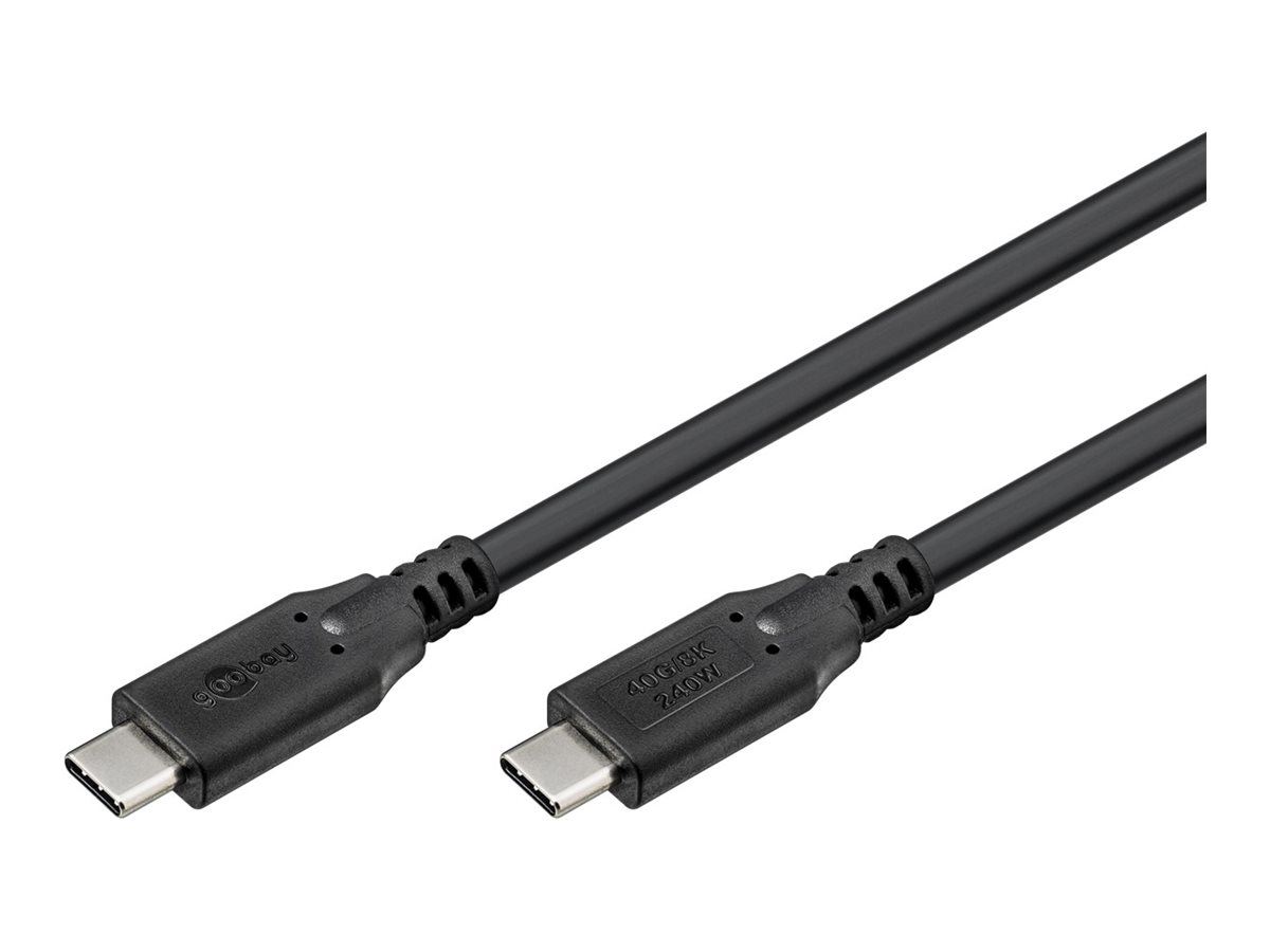 Goobay - USB-C Cable, USB4, 240 W, 40 Gbit/s, Power Delivery, 1.8 m - 74185