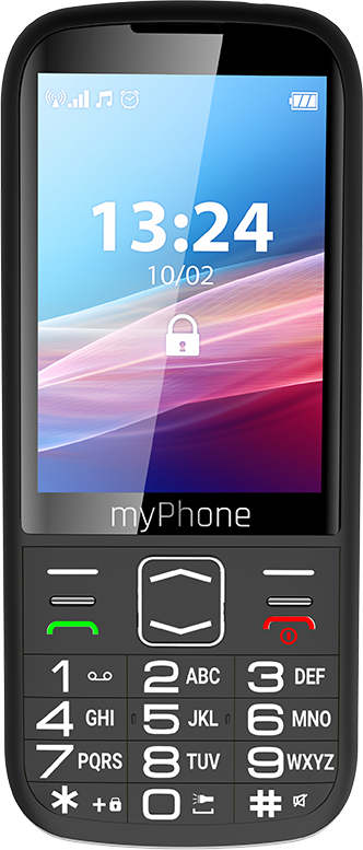 myPhone HALO 4 LTE - Black - 3.5 " - TFT - 128 MB - 64 MB - Dual SIM - Bluetooth - Main camera resolution 2 MP - 2500 mAh